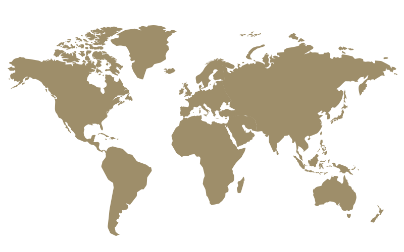 Our Locations - a map of the world